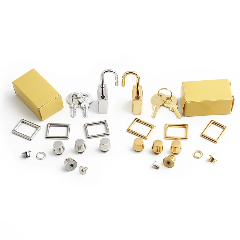 Luxury Stainless Steel Metal Clasp Wholesale Bag Twist Turn Lock a Set of Locks For Woman Handbags Purse Hardware Accessories