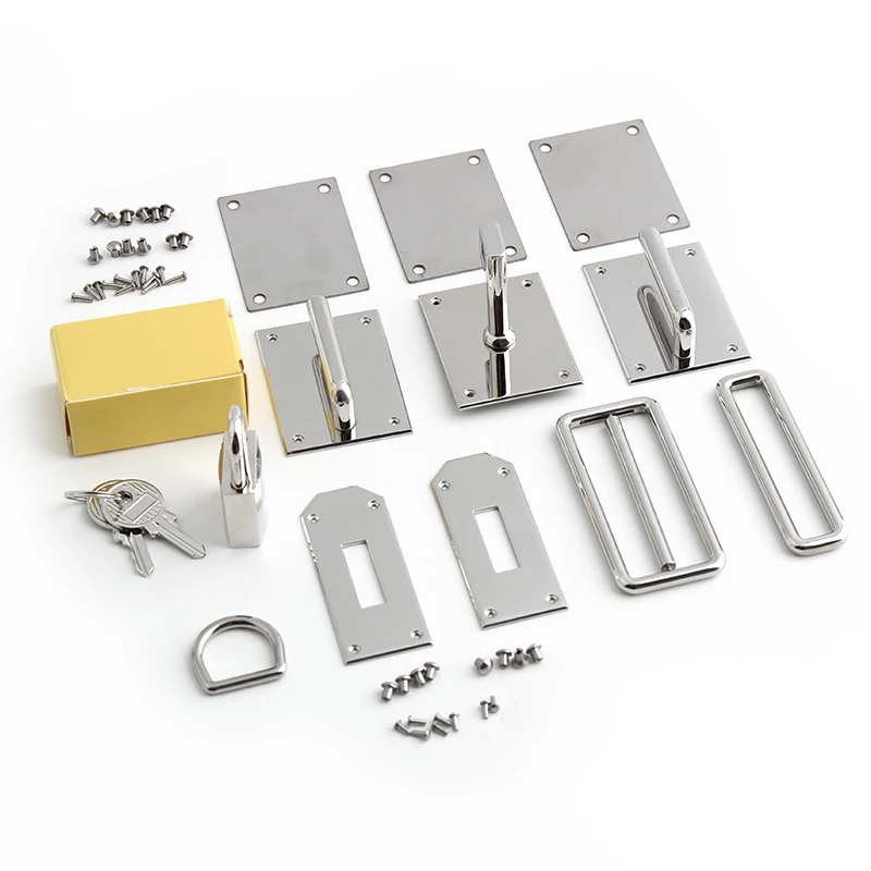 Luxury Stainless Steel Metal Clasp Wholesale Bag Twist Turn Lock a Set of Locks For Woman Handbags Purse Hardware Accessories