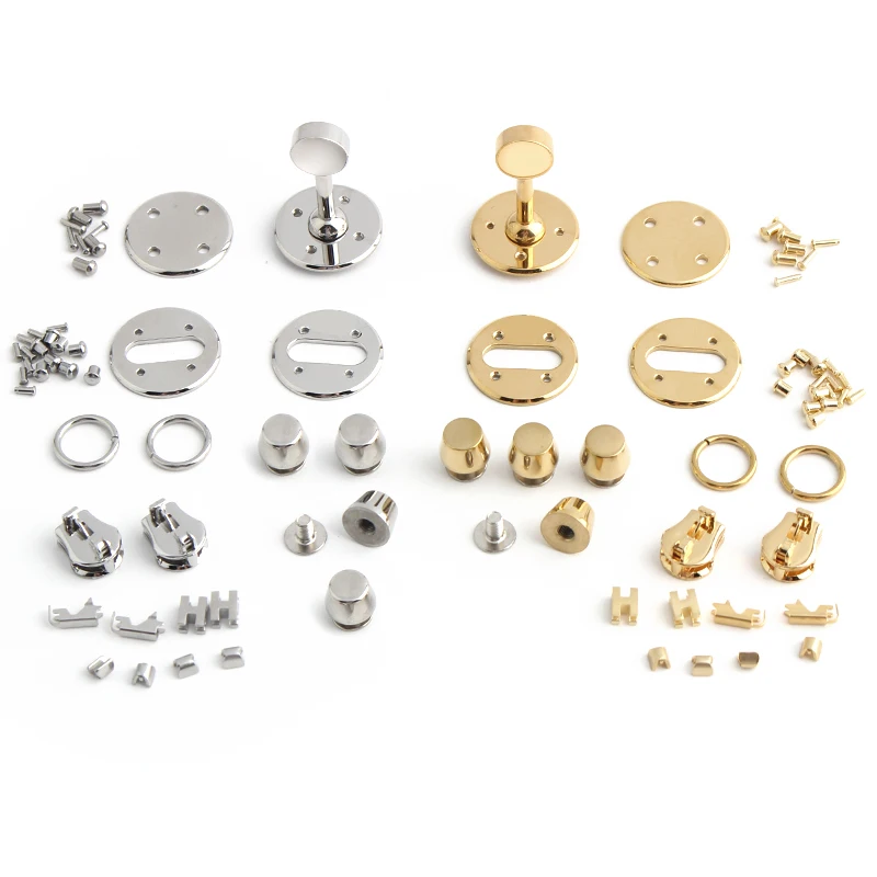 Luxury Stainless Steel Metal Clasp Wholesale Bag Twist Turn Lock a Set of Locks For Woman Handbags Purse Hardware Accessories