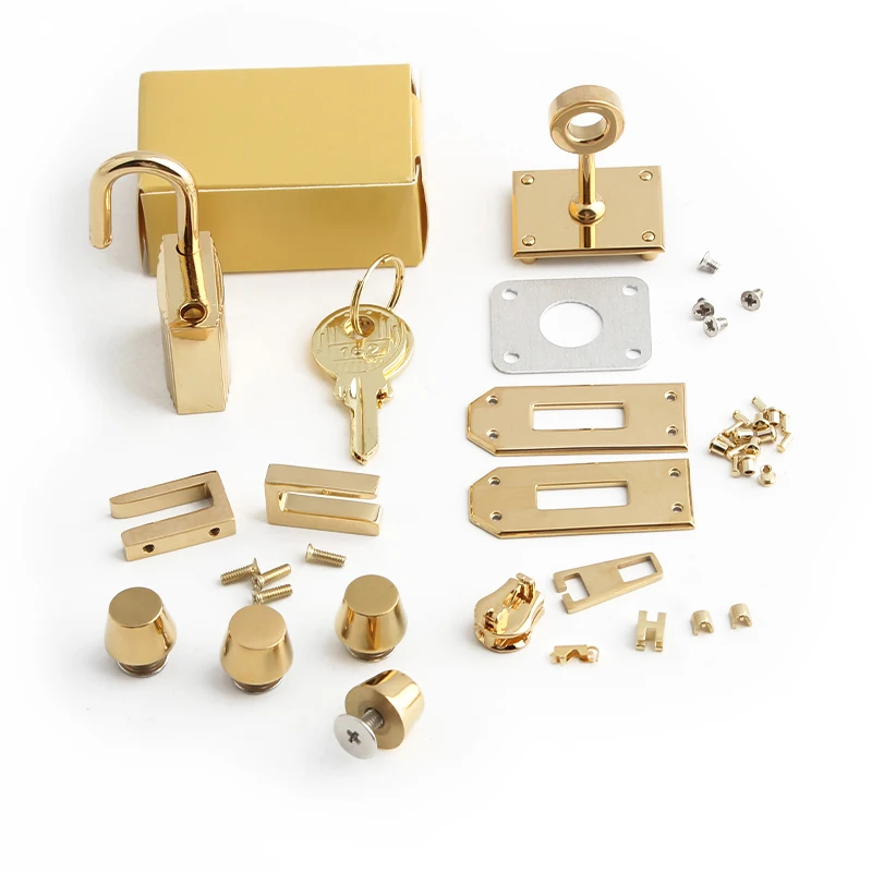 Luxury Stainless Steel Metal Clasp Wholesale Bag Twist Turn Lock a Set of Locks For Woman Handbags Purse Hardware Accessories