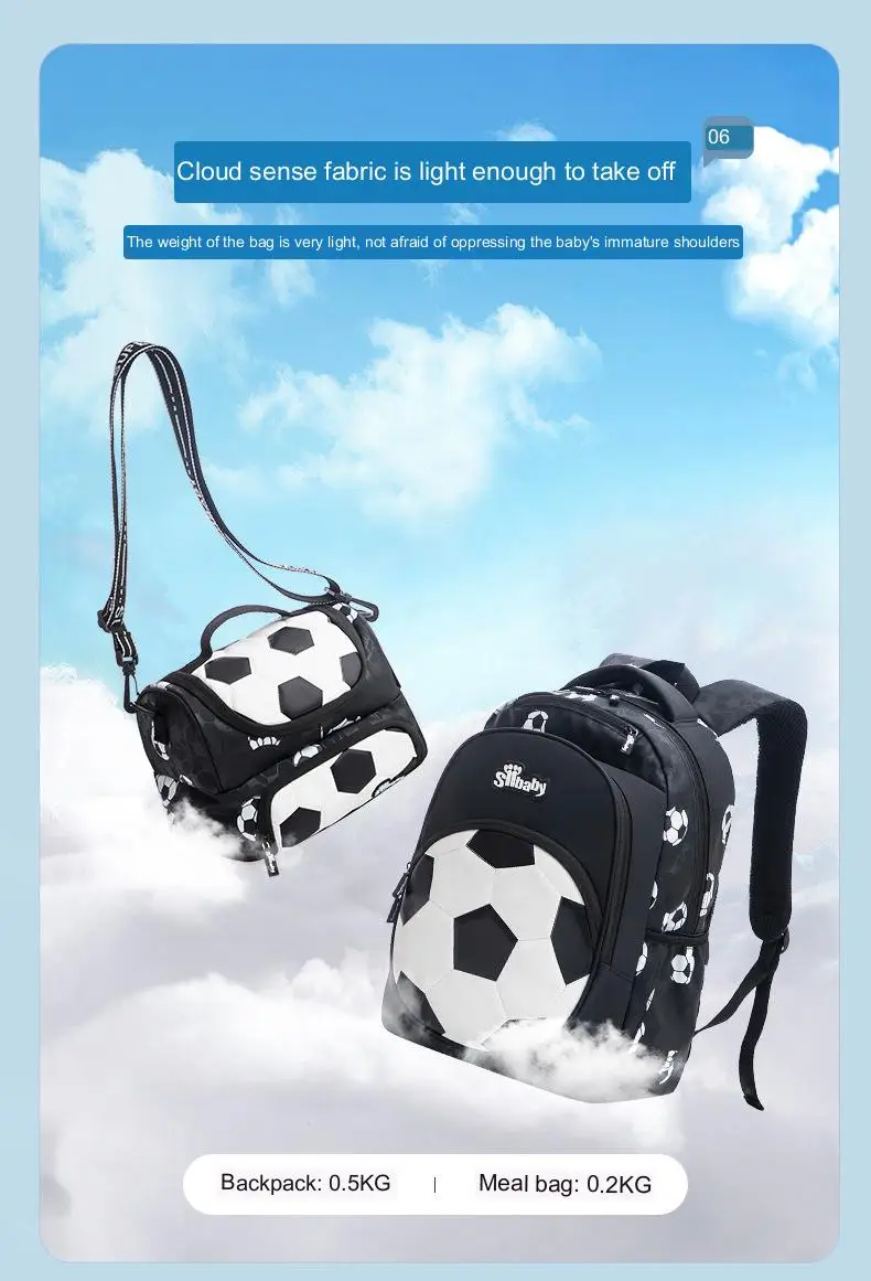 Lightweight Football Backpack for Children Schoolbag Backpack Travel School Bags for Teenage Boy Mochila Escolar Infantil Menino