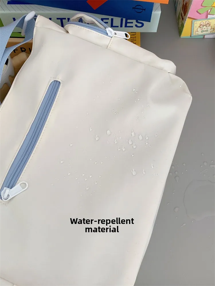 Trendy Transparent Simple Crossbody Bag for Girls Large Capacity School Shoulder Bag Comfortable and Versatile Texture Ita Bag