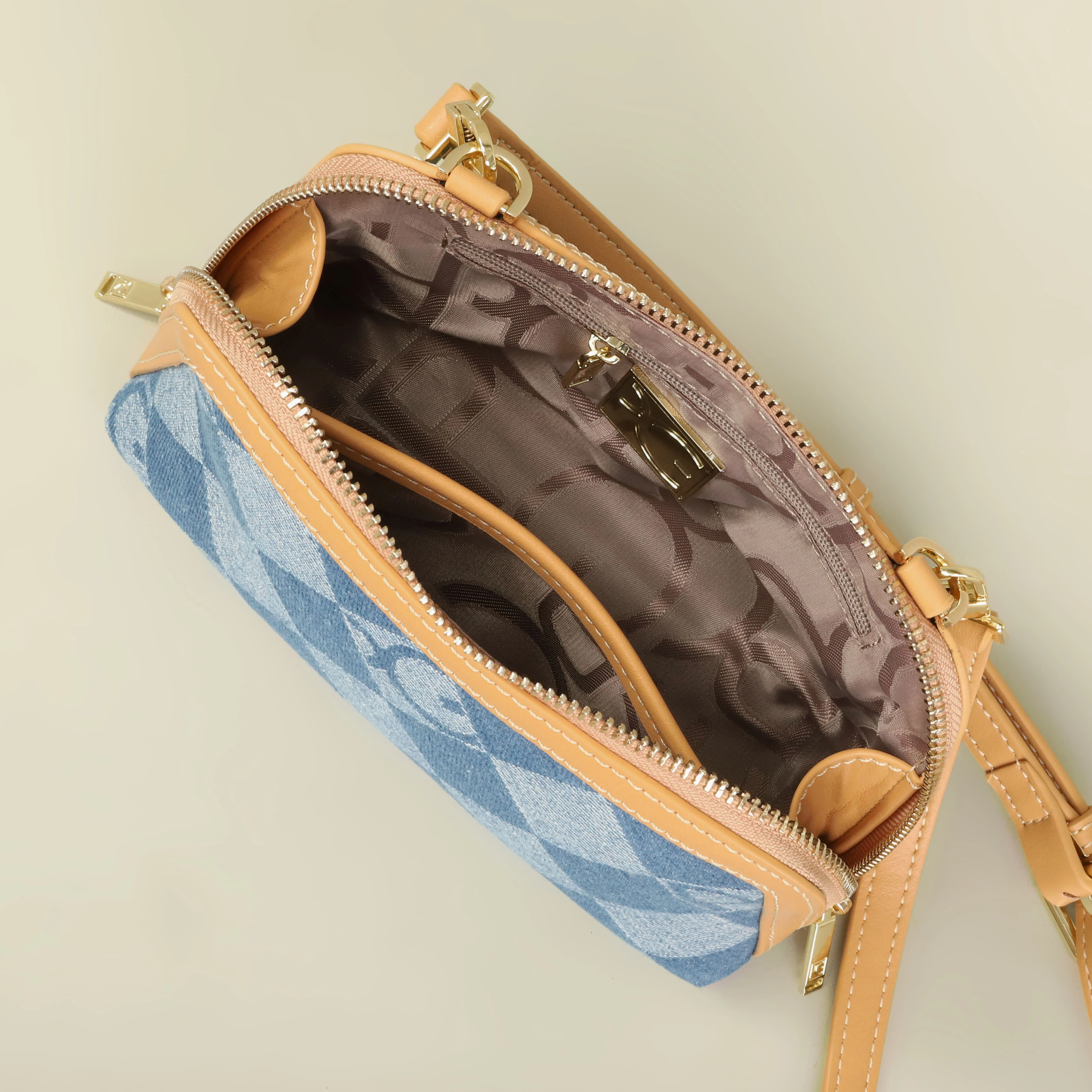 PG Women's Crossbody Bag Letter Printed Canvas Shoulder Bag Fashion Luxury Small Handbag For Female Daily Use