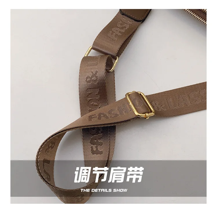 Original Circular-Pattern Logo Crossbody: Retro-luxury, durable fabric, adjustable strap. Ideal for daily/work/social use