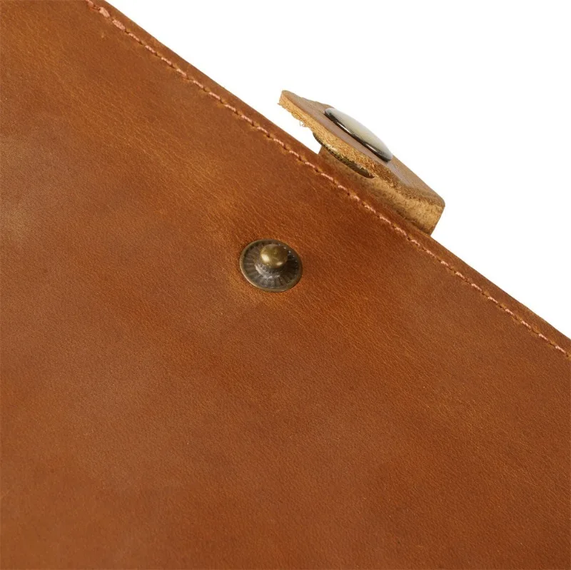 Cow Leather Journal Cover for Field Notes Portable Refillable Notepad with Pen Holder Pocket Notebooks Fits 3.5'' X 5.5'' Diary