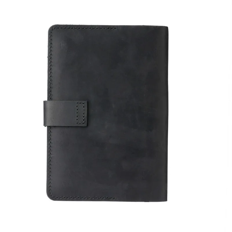 Cow Leather Journal Cover for Field Notes Portable Refillable Notepad with Pen Holder Pocket Notebooks Fits 3.5'' X 5.5'' Diary