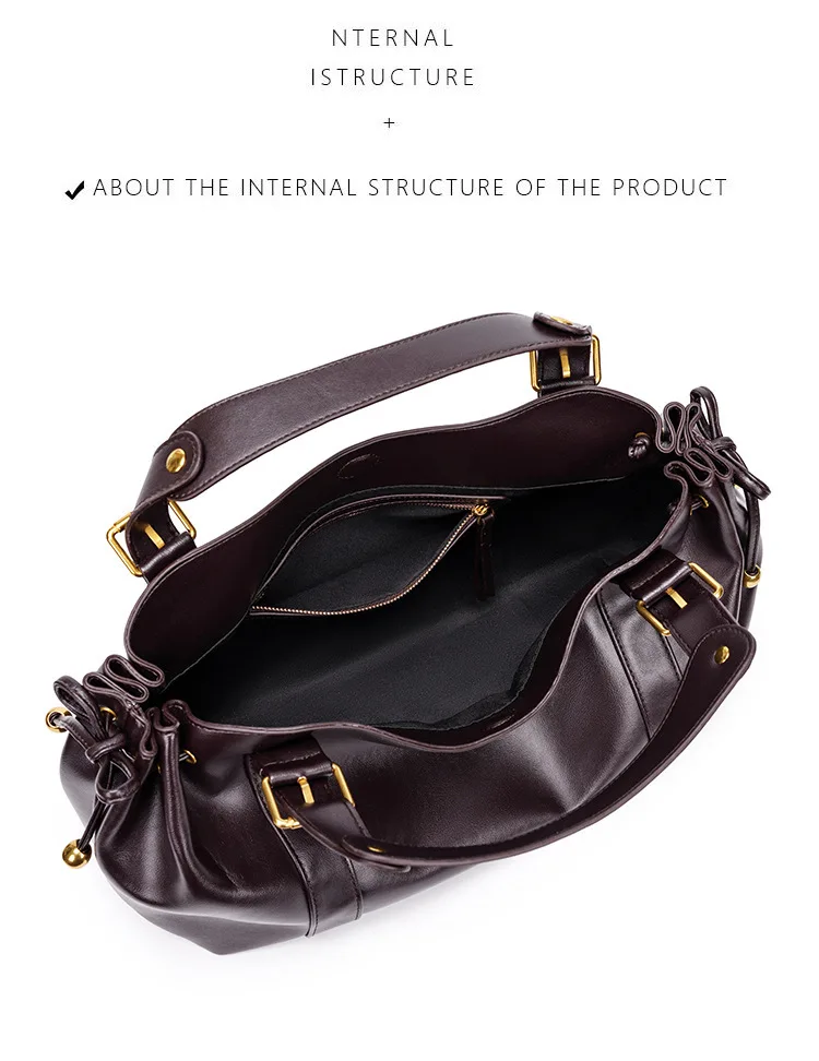 Fashion Large Capacity Ruched Tote Bag Designer Drawsting Women Handbags Luxury Soft Pu Commuter Bags 2026 Trend City Bag