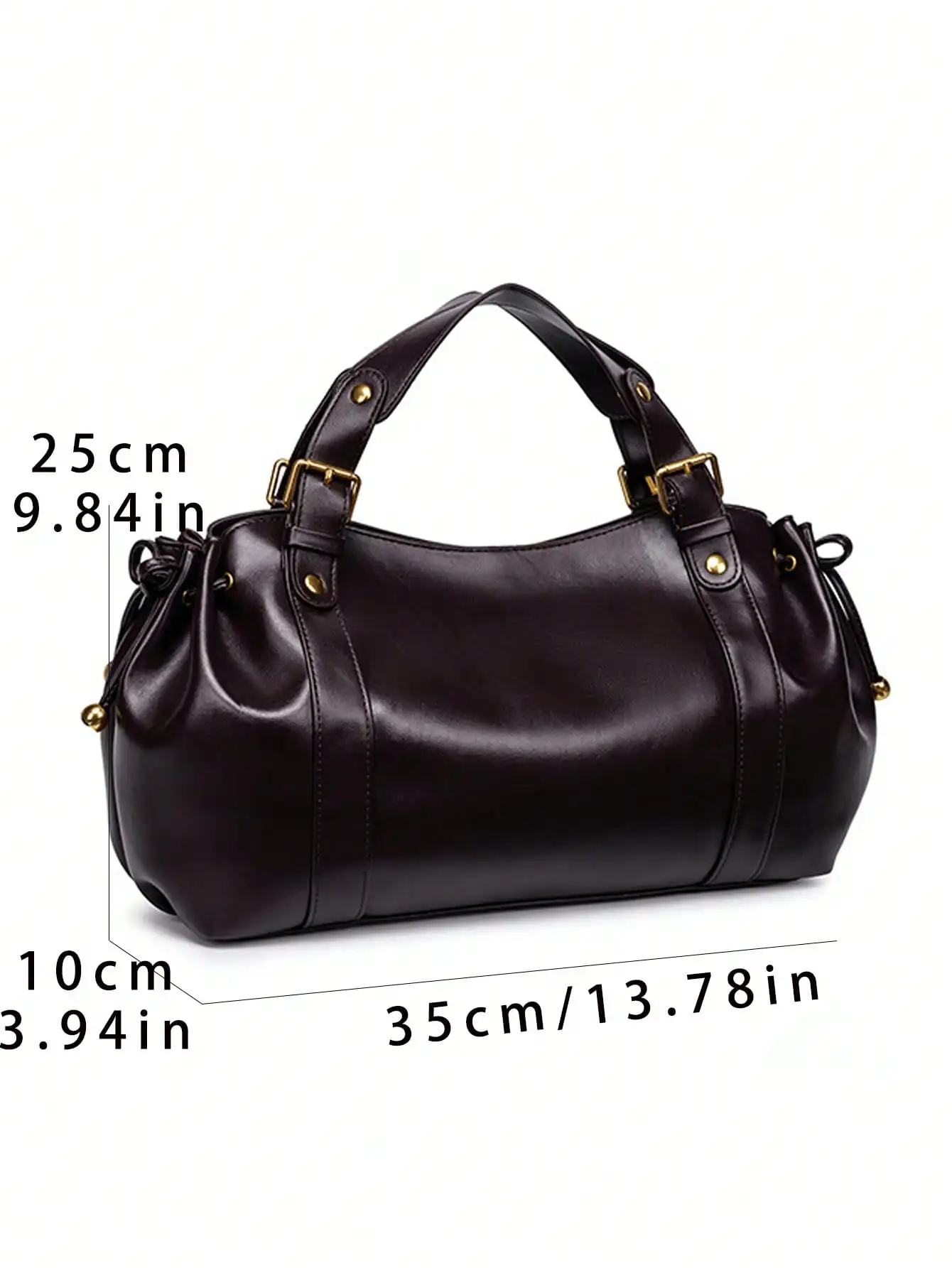 Fashion Large Capacity Ruched Tote Bag Designer Drawsting Women Handbags Luxury Soft Pu Commuter Bags 2026 Trend City Bag