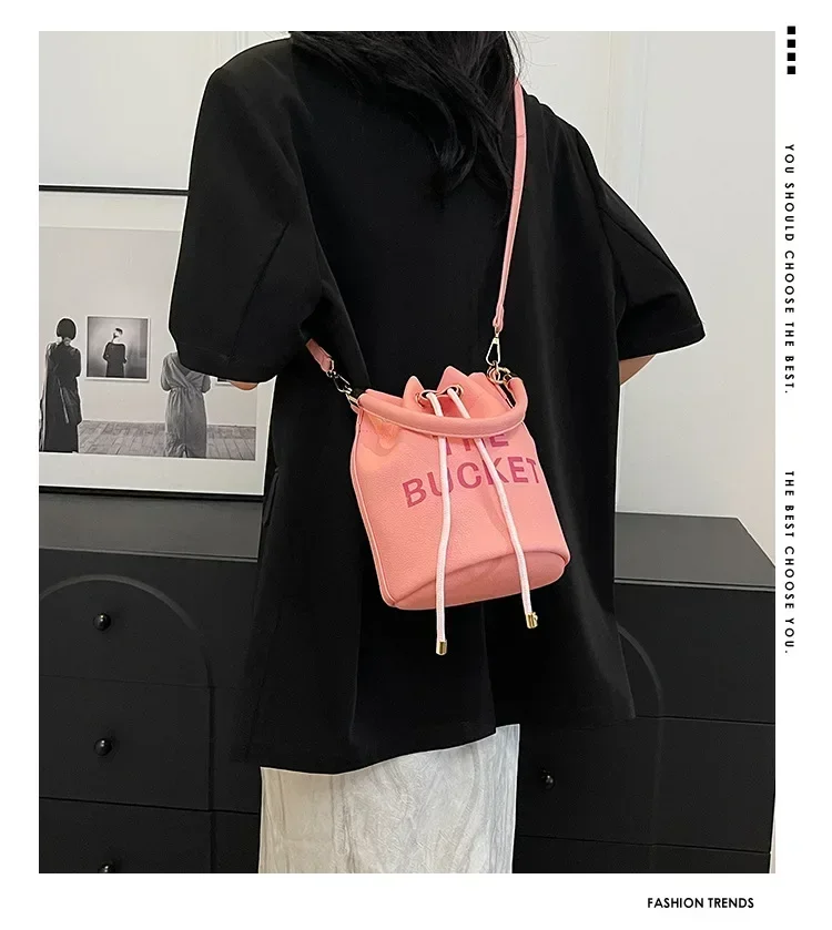 Fashion Popular Women's Bucket Bag Trend Brand Casual Shoulder Bag High Quality Elegant Crossbody Bag Designer Luxury Handbag