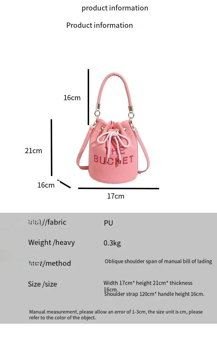 Fashion Popular Women's Bucket Bag Trend Brand Casual Shoulder Bag High Quality Elegant Crossbody Bag Designer Luxury Handbag