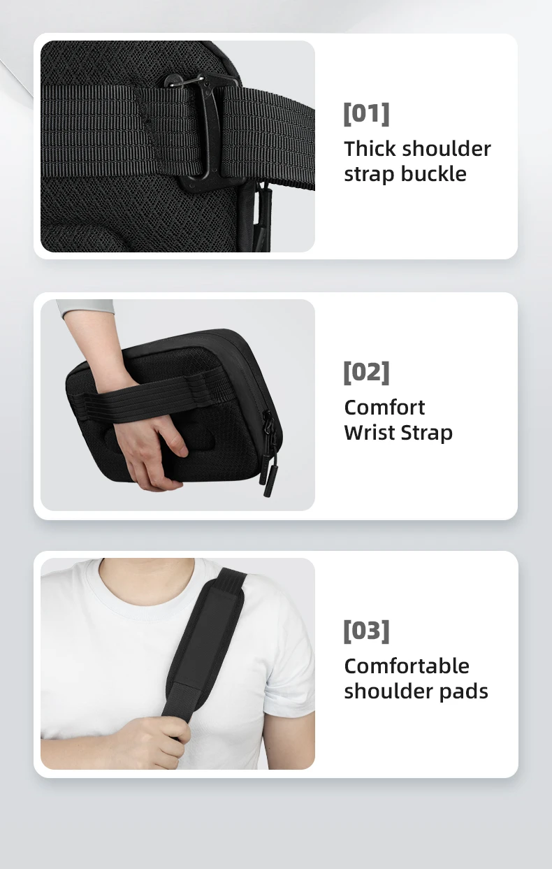 Heroic Knight Small Men Waist Pack Minimalist Waterproof X-PAC Fabric Crossbody Bag Chest Shoulder Pack Travel Organizer Pack