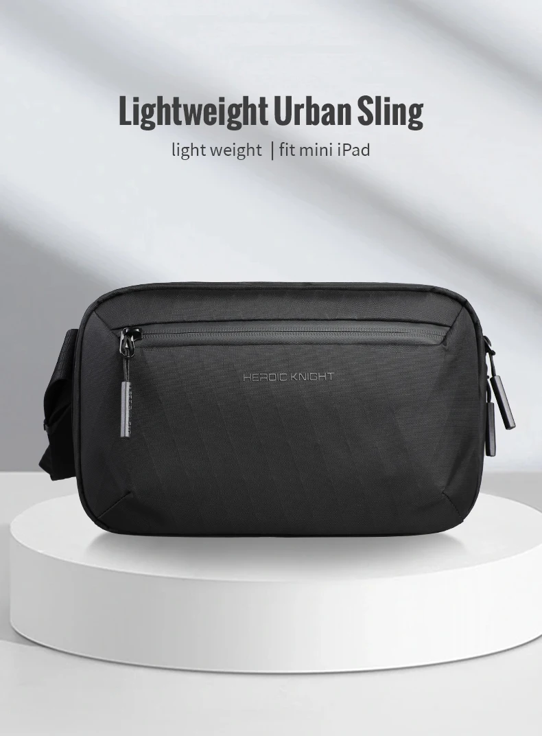 Heroic Knight Small Men Waist Pack Minimalist Waterproof X-PAC Fabric Crossbody Bag Chest Shoulder Pack Travel Organizer Pack
