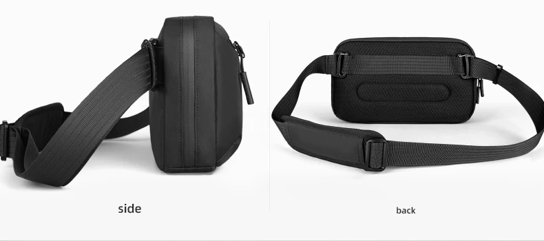 Heroic Knight Small Men Waist Pack Minimalist Waterproof X-PAC Fabric Crossbody Bag Chest Shoulder Pack Travel Organizer Pack