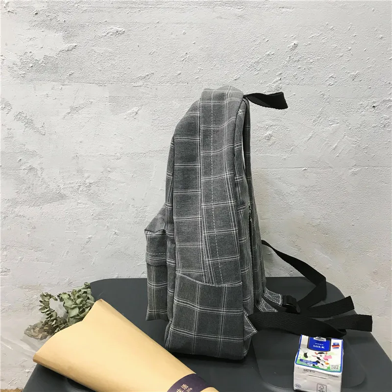 Fashion Girl College School Bag Casual New Simple Women Backpack Striped Book Packbags for Teenage Travel Shoulder Bag Rucksack