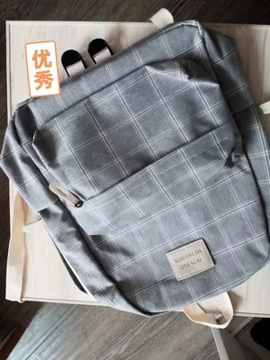 Fashion Girl College School Bag Casual New Simple Women Backpack Striped Book Packbags for Teenage Travel Shoulder Bag Rucksack