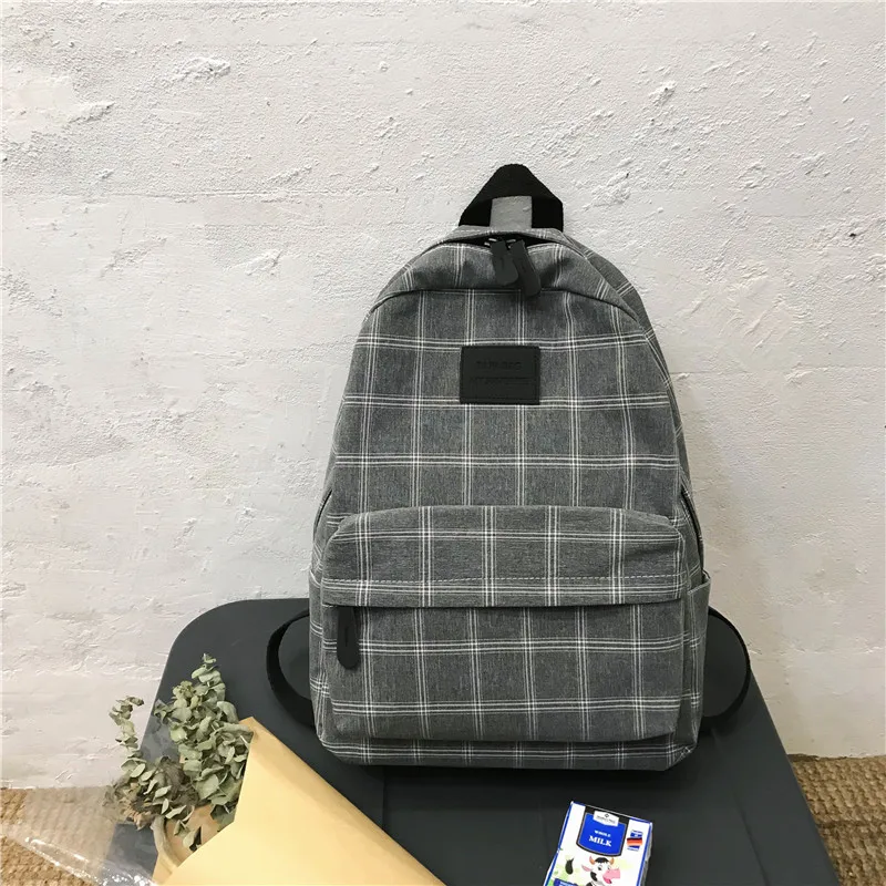 Fashion Girl College School Bag Casual New Simple Women Backpack Striped Book Packbags for Teenage Travel Shoulder Bag Rucksack