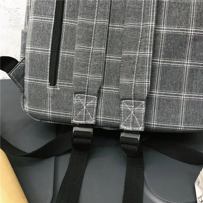 Fashion Girl College School Bag Casual New Simple Women Backpack Striped Book Packbags for Teenage Travel Shoulder Bag Rucksack
