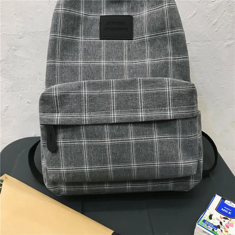 Fashion Girl College School Bag Casual New Simple Women Backpack Striped Book Packbags for Teenage Travel Shoulder Bag Rucksack
