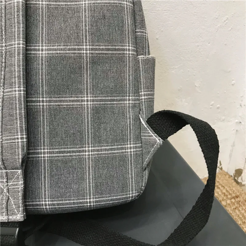 Fashion Girl College School Bag Casual New Simple Women Backpack Striped Book Packbags for Teenage Travel Shoulder Bag Rucksack