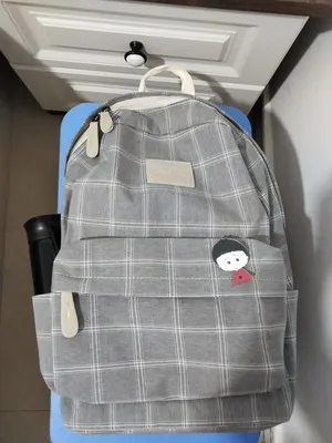 Fashion Girl College School Bag Casual New Simple Women Backpack Striped Book Packbags for Teenage Travel Shoulder Bag Rucksack