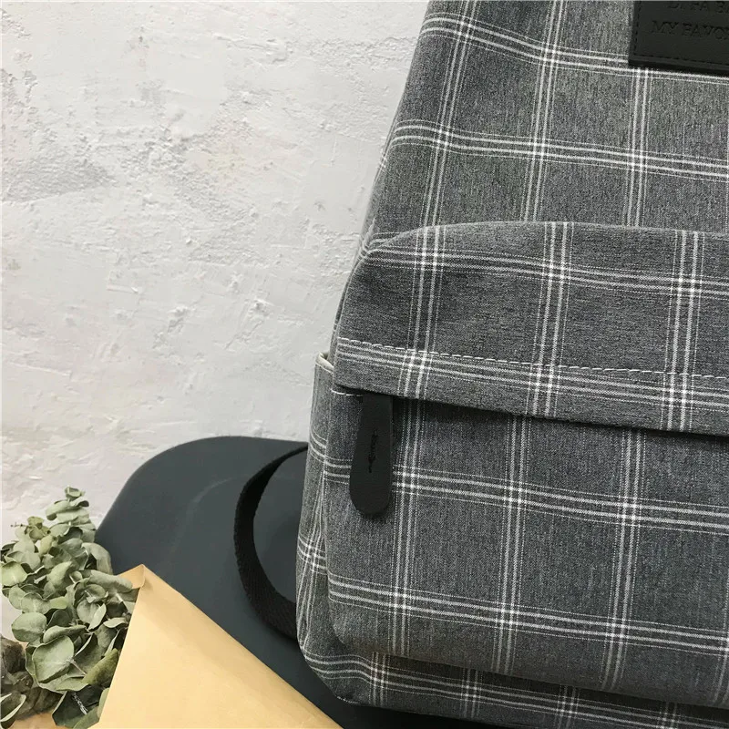 Fashion Girl College School Bag Casual New Simple Women Backpack Striped Book Packbags for Teenage Travel Shoulder Bag Rucksack