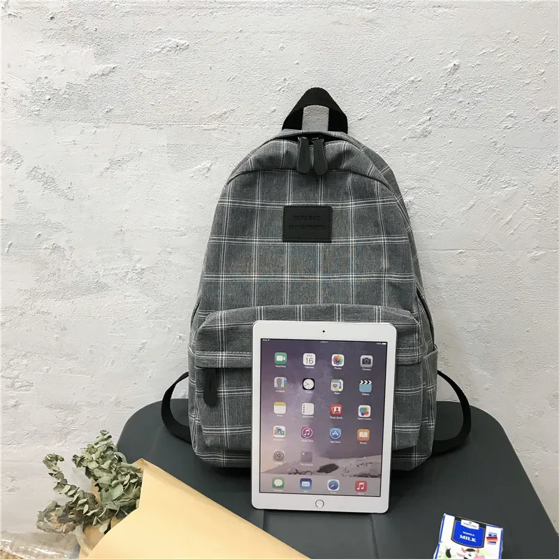 Fashion Girl College School Bag Casual New Simple Women Backpack Striped Book Packbags for Teenage Travel Shoulder Bag Rucksack