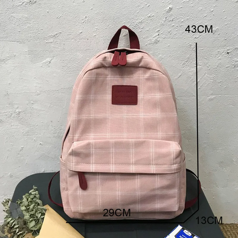 Fashion Girl College School Bag Casual New Simple Women Backpack Striped Book Packbags for Teenage Travel Shoulder Bag Rucksack