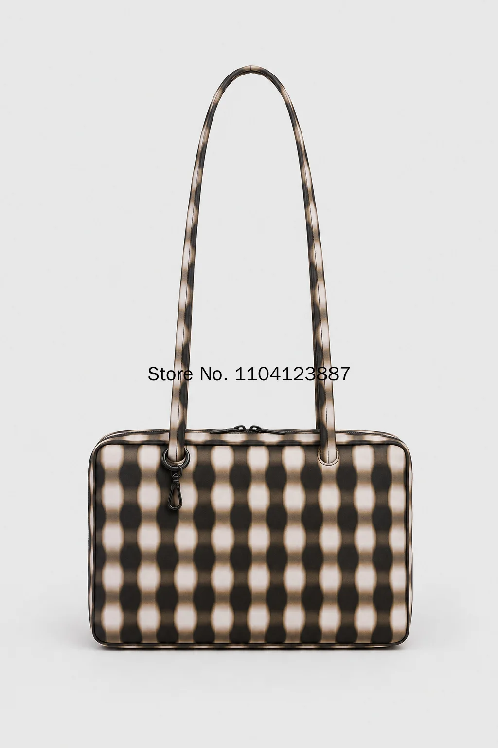 Nylon Square Shoulder Bag Large Capacity Canvas Handbag Lightweight Zipper Tote Bag Daily Commute Travel Storage Bag Gym Gift