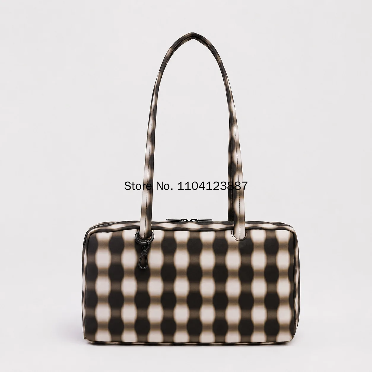 Nylon Square Shoulder Bag Large Capacity Canvas Handbag Lightweight Zipper Tote Bag Daily Commute Travel Storage Bag Gym Gift
