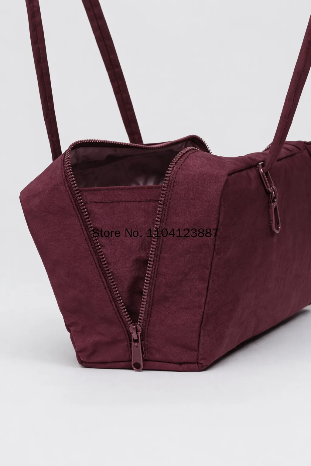 Nylon Square Shoulder Bag Large Capacity Canvas Handbag Lightweight Zipper Tote Bag Daily Commute Travel Storage Bag Gym Gift