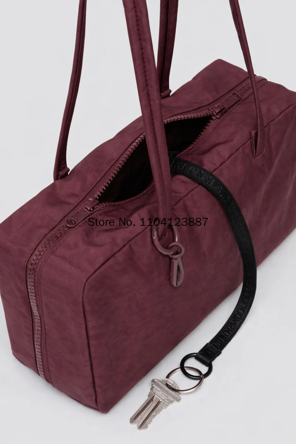 Nylon Square Shoulder Bag Large Capacity Canvas Handbag Lightweight Zipper Tote Bag Daily Commute Travel Storage Bag Gym Gift
