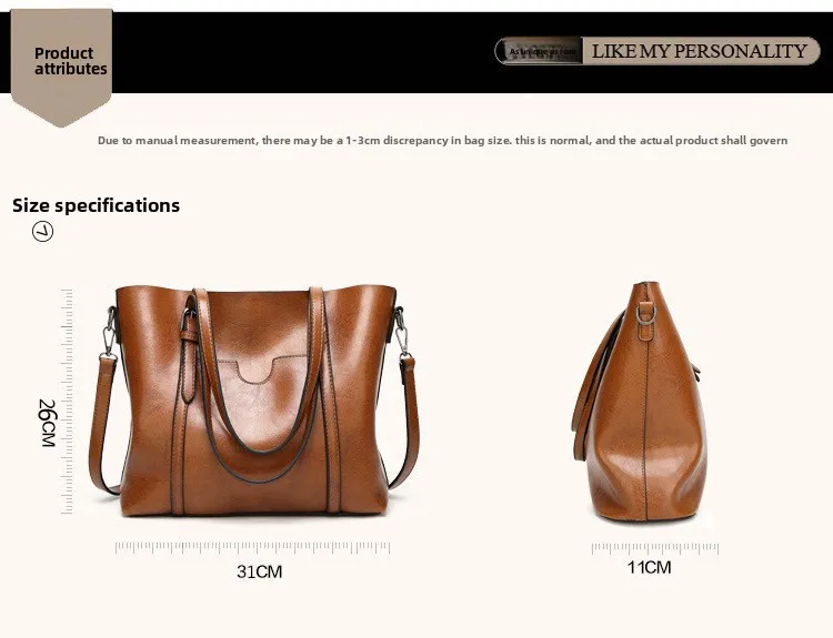 Women's Genuine Leather Tote Bag, Waterproof Multi Purpose Casual Shopping Outings Work Handbag Women Shoulder Crossbody Bags
