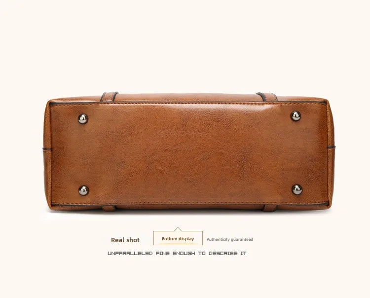 Women's Genuine Leather Tote Bag, Waterproof Multi Purpose Casual Shopping Outings Work Handbag Women Shoulder Crossbody Bags