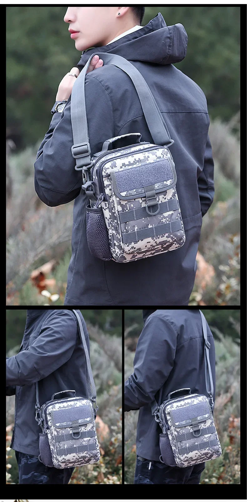 Tactical Waist Bag Molle Outdoor Handbag Waterproof Camping Travel Hiking Trekking Hunting Shoulder Bags Messenger Fishing Pack
