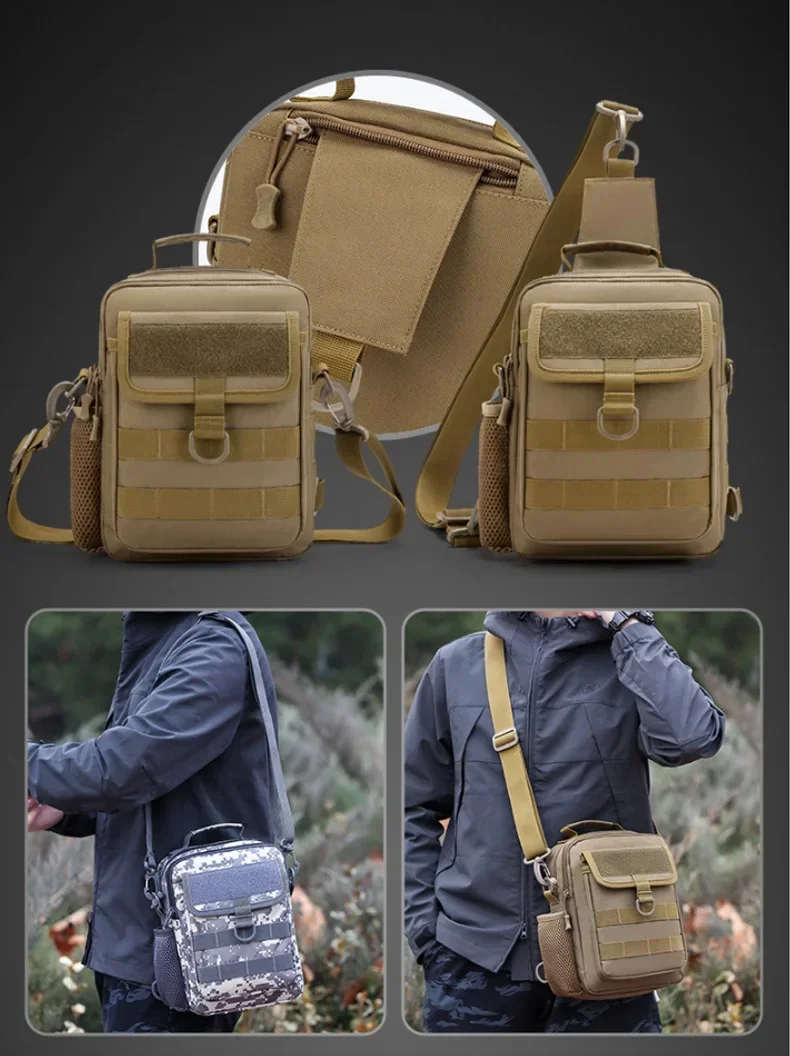 Tactical Waist Bag Molle Outdoor Handbag Waterproof Camping Travel Hiking Trekking Hunting Shoulder Bags Messenger Fishing Pack