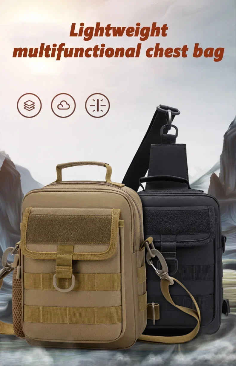 Tactical Waist Bag Molle Outdoor Handbag Waterproof Camping Travel Hiking Trekking Hunting Shoulder Bags Messenger Fishing Pack