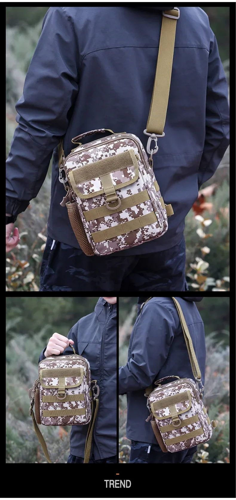 Tactical Waist Bag Molle Outdoor Handbag Waterproof Camping Travel Hiking Trekking Hunting Shoulder Bags Messenger Fishing Pack