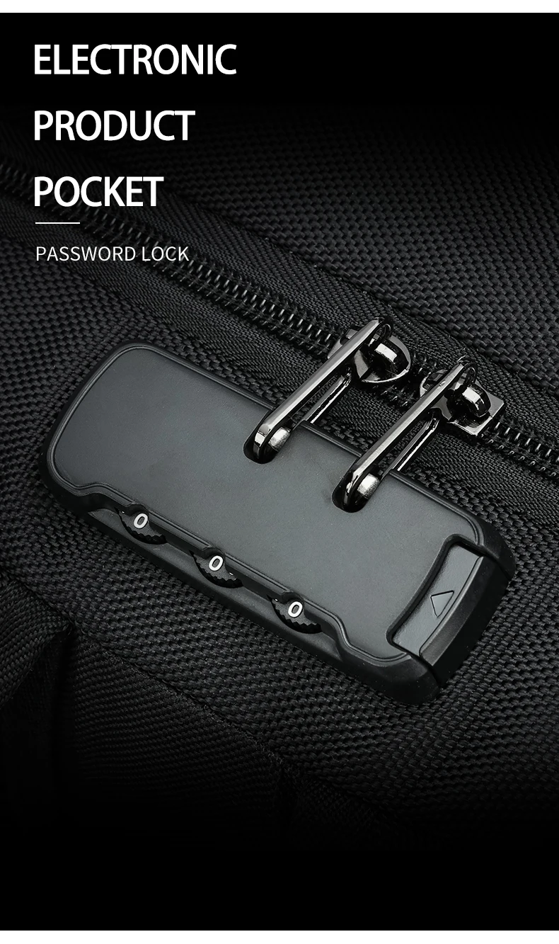 Large-Capacity Backpack 30L Men Portable Casual Backpack Multiple Compartments Anti-Theft Design Laptop Bag Zipper Daypack