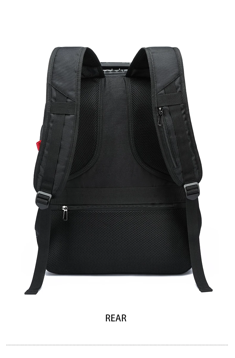 Large-Capacity Backpack 30L Men Portable Casual Backpack Multiple Compartments Anti-Theft Design Laptop Bag Zipper Daypack