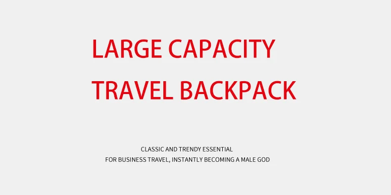 Large-Capacity Backpack 30L Men Portable Casual Backpack Multiple Compartments Anti-Theft Design Laptop Bag Zipper Daypack