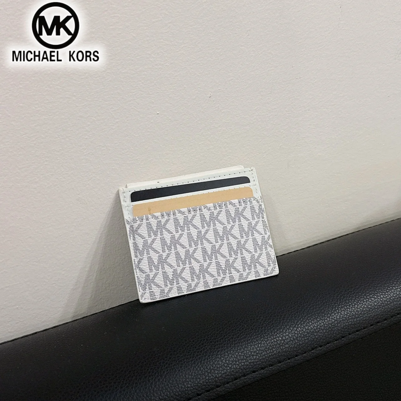 2026 Michael Kors Women's Fashion Leisure Card Bag MK Driver's License Card Cover Zero Wallet Girls' Multiple Card Clip