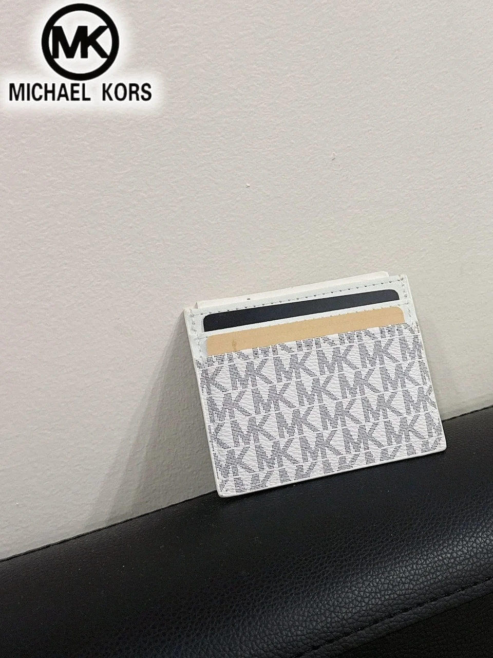 2026 Michael Kors Women's Fashion Leisure Card Bag MK Driver's License Card Cover Zero Wallet Girls' Multiple Card Clip