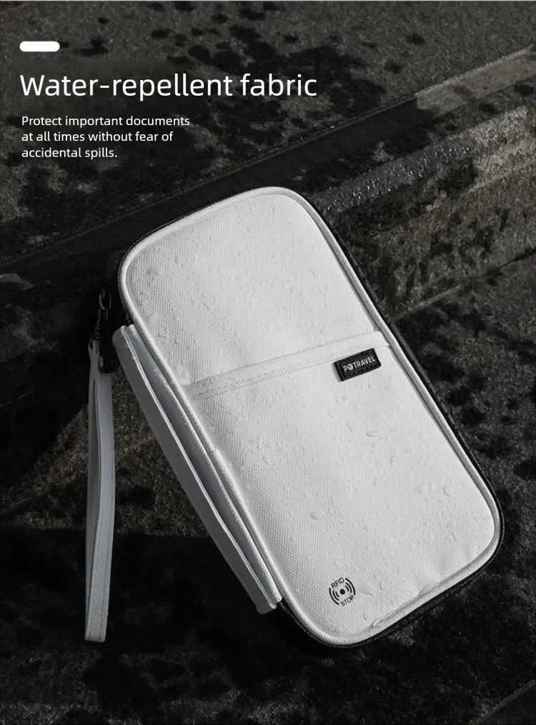 RFID Travel Passport Holder Waterproof Document Organizer Wallet Large Capacity Ticket Card Bag for Men Women Family Trip