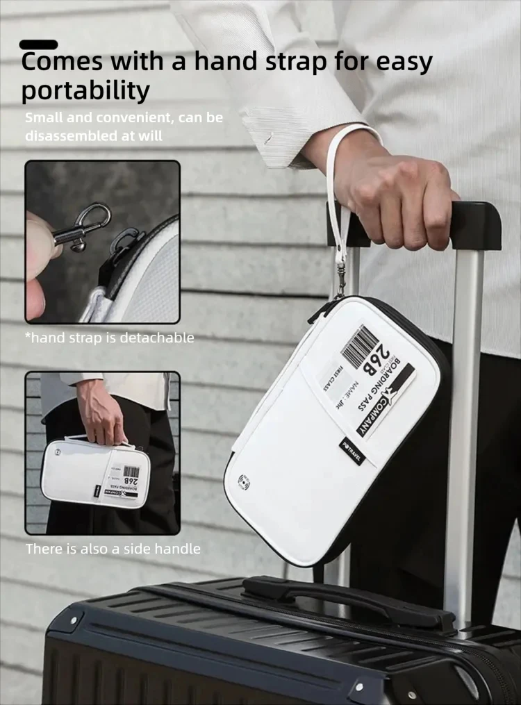 RFID Travel Passport Holder Waterproof Document Organizer Wallet Large Capacity Ticket Card Bag for Men Women Family Trip