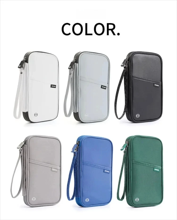 RFID Travel Passport Holder Waterproof Document Organizer Wallet Large Capacity Ticket Card Bag for Men Women Family Trip