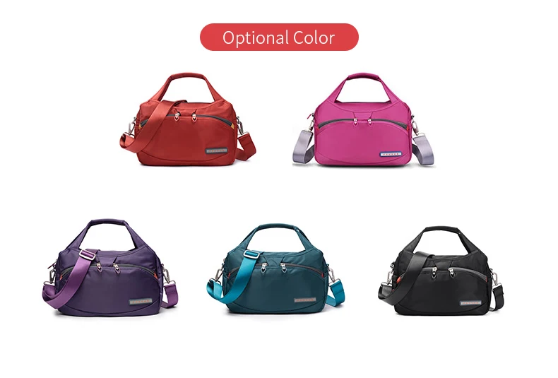 Fouvor Women's Nylon Bag 2025 New Fashion Large Capacity Shoulder Bags Oxford Handbag Ladies Casual Travel Canvas Tote 2587-10