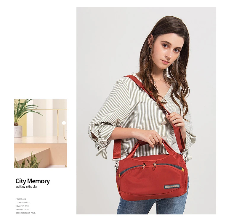 Fouvor Women's Nylon Bag 2025 New Fashion Large Capacity Shoulder Bags Oxford Handbag Ladies Casual Travel Canvas Tote 2587-10