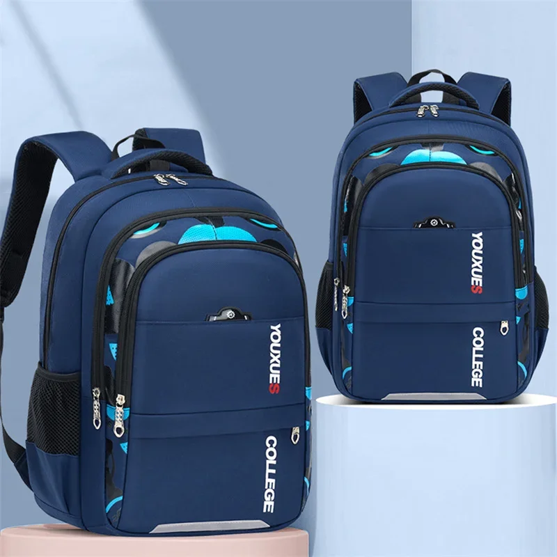 Waterproof Children School Backpack, Casual Primary Schoolbag Book Bag for Boys Daily School Use