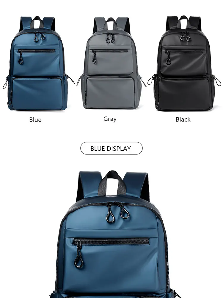 A 14 Inch Computer Backpack Large Capacity Simple Durable Men's Backpack Lightweight Men's Travel Backpack Student Schoolbag