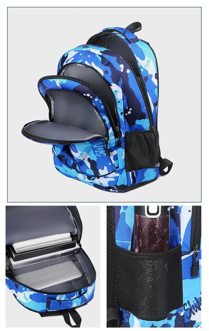 Waterproof Men's Backpack Work 15.6-Inch Laptop Men's Business Backpack University School Backpack Boys and Girls SchoolBackpack
